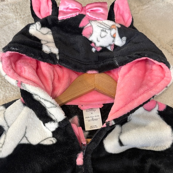 DISNEY Cat Print Hooded Onesie Pajamas - Picture 9 of 13